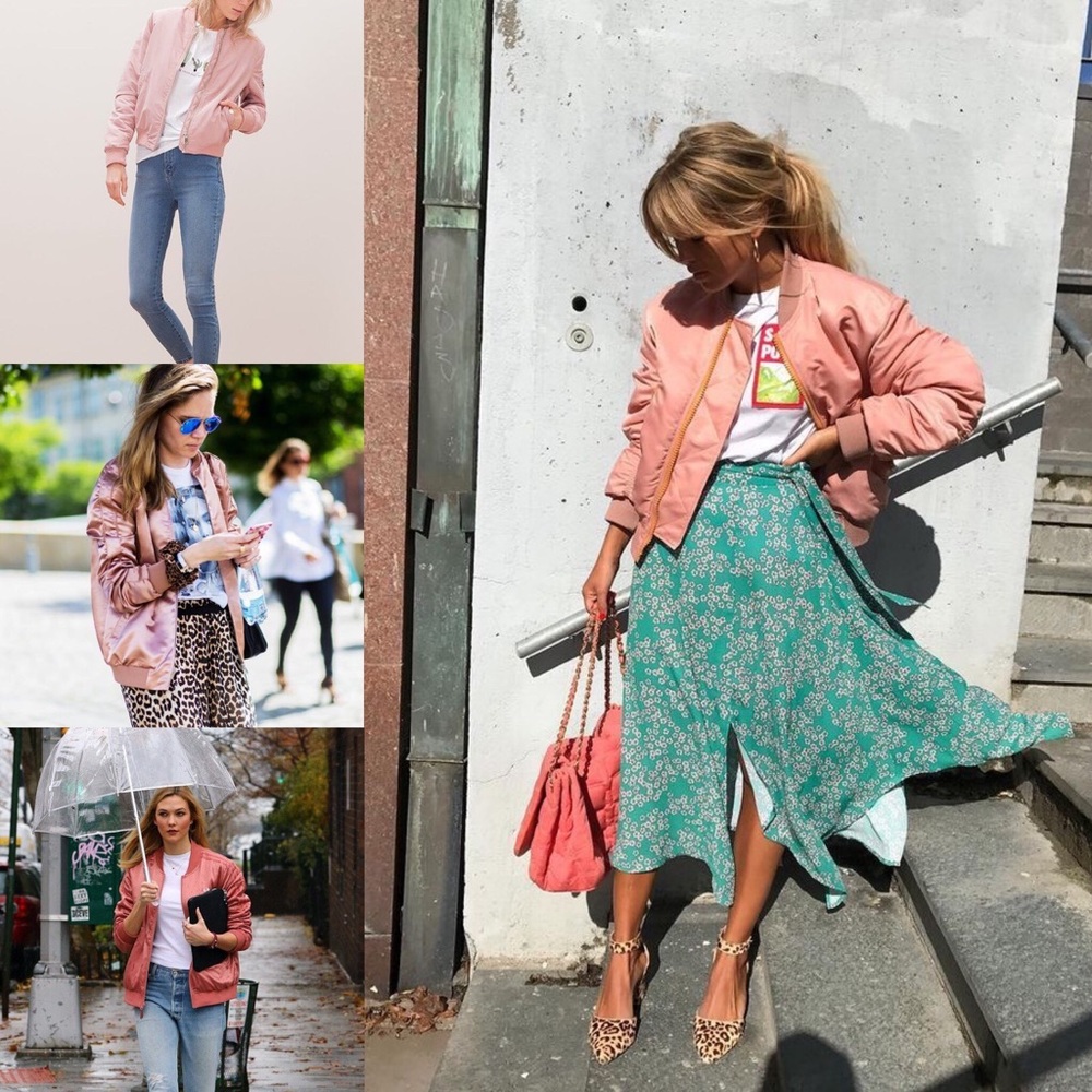 💝Millennial pink bomber jacket ✨